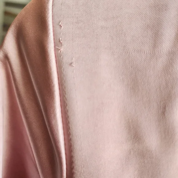 Shaken Not Stirred Cut-Out Waist Long Sleeve Pleat Mini Dress Blush - Picture 9 of 12